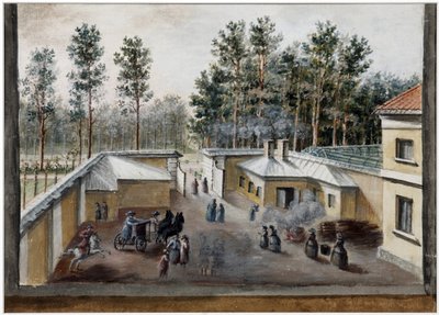 Het ziekenhuis van St. Mary Magdalene in Pavlovsk, ca. 1783 door Domenico Felice Lamoni