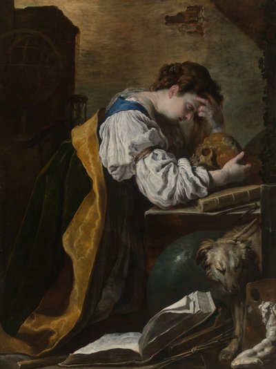 Melancholie, ca. 1615 door Domenico Fetti