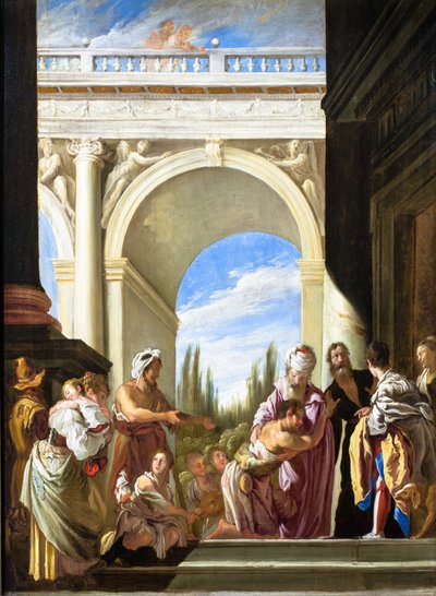 De parabel van de verloren zoon door Domenico Fetti