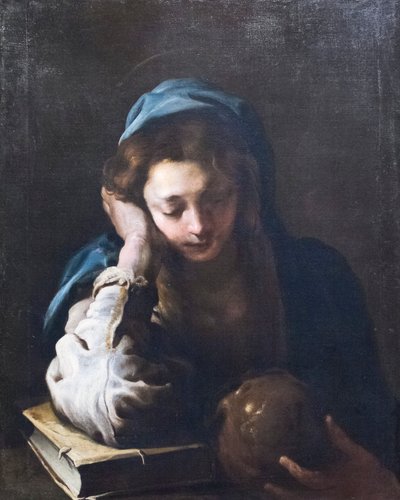 Boetvaardige Magdalena door Domenico Fetti or Feti