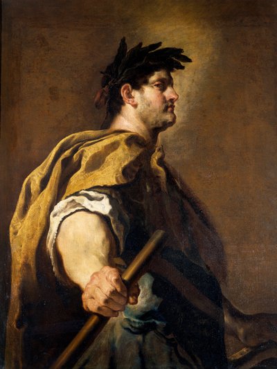 Portret van de Romeinse keizer Domitianus (Titus Flavius Domitianus) (51-96) door Domenico Fetti or Feti
