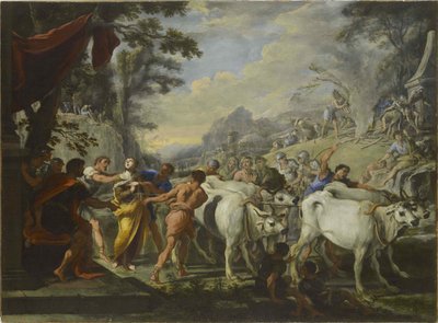 Het Martelaarschap van Sint Lucia, omstreeks 1640-1650 door Domenico Gargiulo