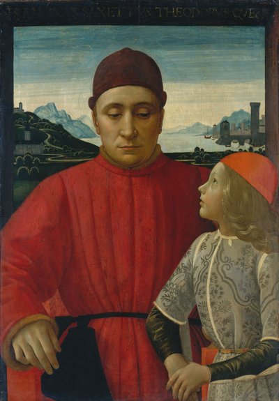 Francesco Sassetti en zijn zoon Teodoro door Domenico Ghirlandaio