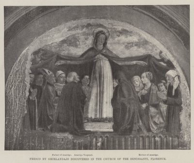 Fresco ontdekt in de Kerk van de Ognissanti, Florence door Domenico Ghirlandaio