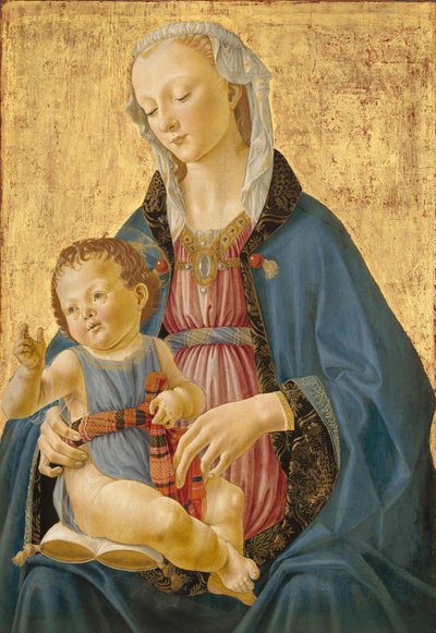 Madonna en Kind, ca. 1470-1475 door Domenico Ghirlandaio