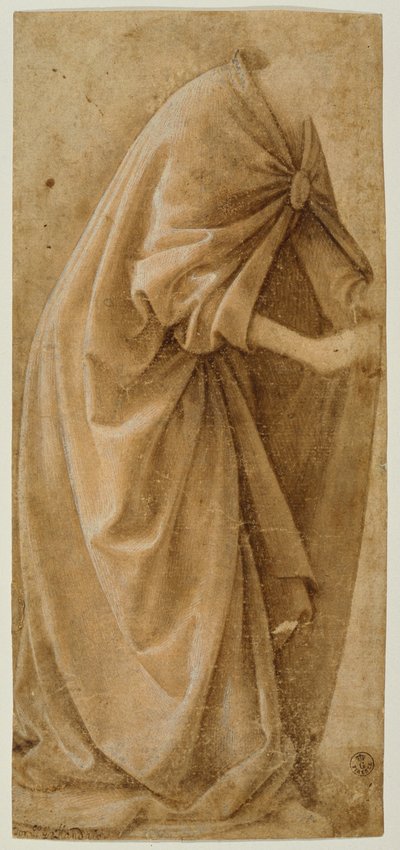 Studie van Draperie door Domenico Ghirlandaio