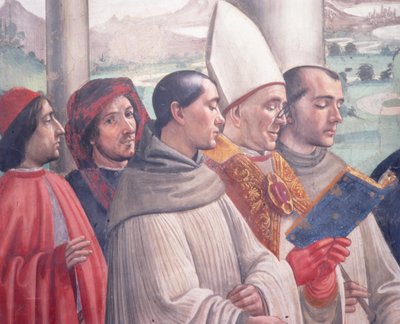 De Dood van St. Franciscus, scène uit de Cyclus van het Leven van St. Franciscus van Assisi door Domenico Ghirlandaio