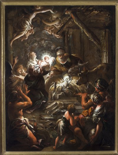 Geboorte door Domenico I Piola