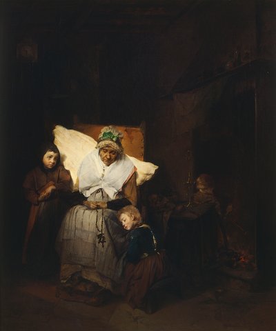 De Rozenkrans door Domenico Induno