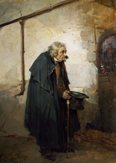 Hulde aan Madonna door Domenico Induno