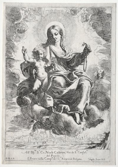Madonna van de Rozenkrans door Domenico Maria Canuti