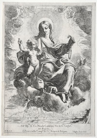 Madonna van de Rozenkrans door Domenico Maria Canuti