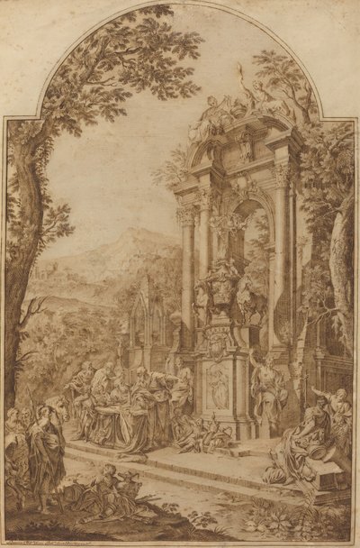 Monument voor William Chancellor Cowper door Domenico Maria Fratta