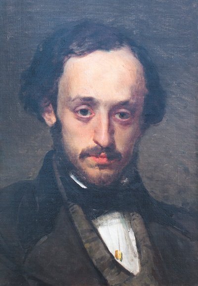 Pasquale Villari als jonge man door Domenico Morelli