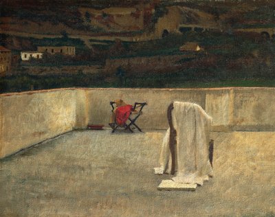 Het terras, door Domenico Morelli door Domenico Morelli