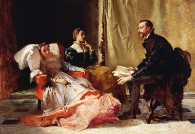 Torquato Tasso leest Bevrijde Jeruzalem voor aan Eleonora d