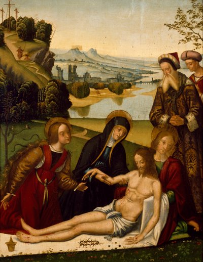 Rouw over de dode Christus door Domenico Panetti