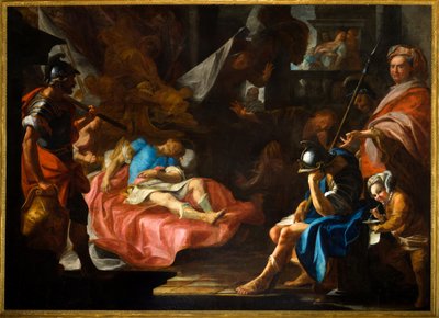 Dood van Germanicus, ca. 1730-40 door Domenico Parodi