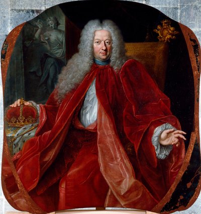 Portret van Domenico Negrone (1672-1736) Doge van de Republiek Genes van 1723 tot 1726 door Domenico Parodi