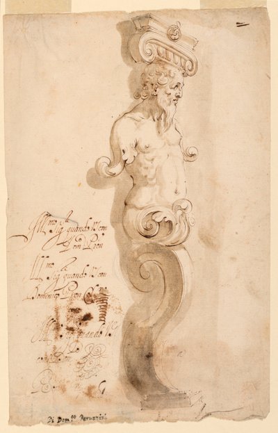 Project voor een Herm door Domenico Peruzzini