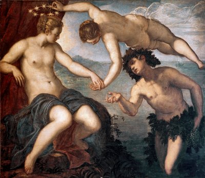 Bacchus, Venus en Ariane door Domenico Robusti Tintoretto