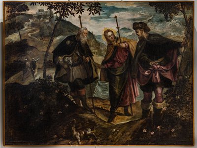 Ontmoeting op de weg naar Emmaüs door Domenico Robusti Tintoretto
