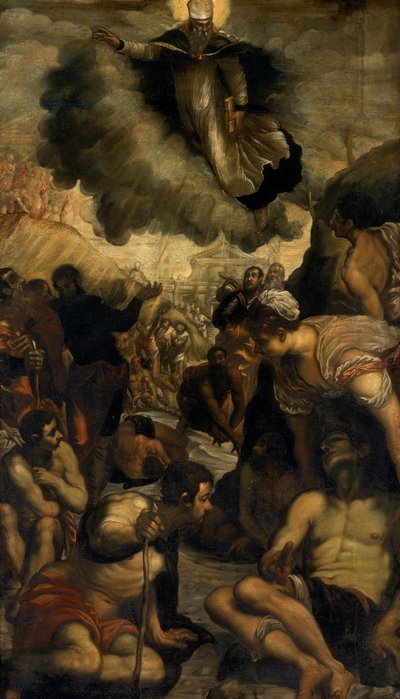 Sint Augustinus geneest de kreupele, c.1549 door Domenico Robusti Tintoretto
