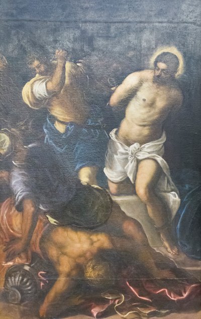 De geseling door Domenico Robusti Tintoretto