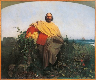 Garibaldi in Rome door Domenico Russo