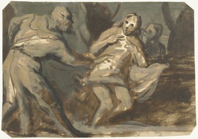 Suzanna en de ouderlingen door Domenico Tintoretto
