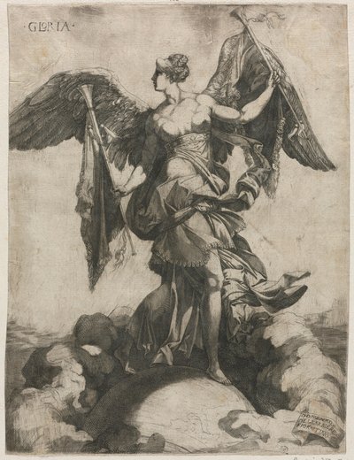 Gloria, 1535 of 1536 door Domenico del Barbiere