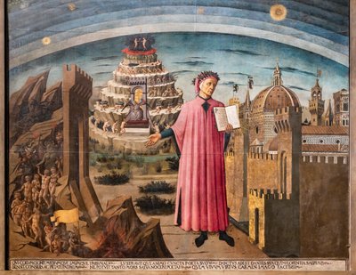 De Goddelijke Komedie van Dante Alighieri door Domenico di Michelino