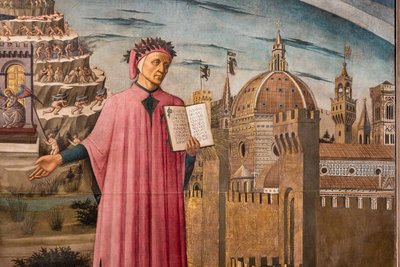 De Goddelijke Komedie van Dante Alighieri door Domenico di Michelino