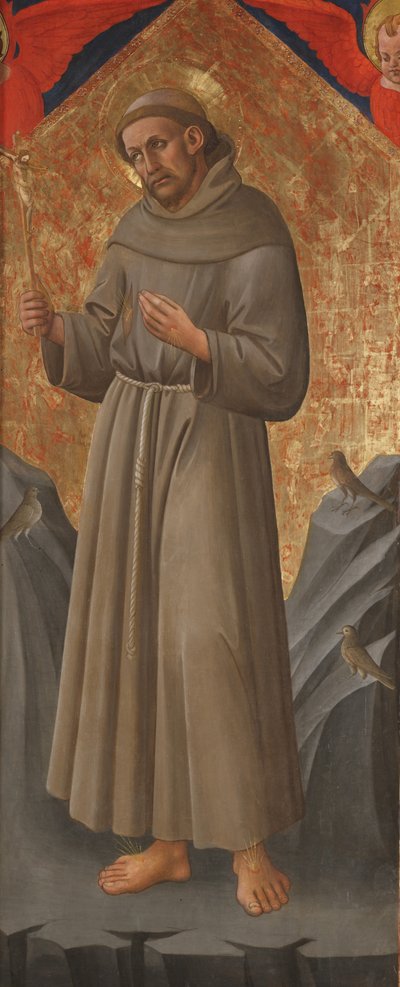 St. Franciscus van Assisi door Domenico di Michelino