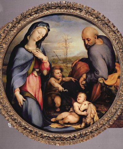 De Heilige Familie met de jonge Johannes de Doper, c.1515 door Domenico di Pace Beccafumi  