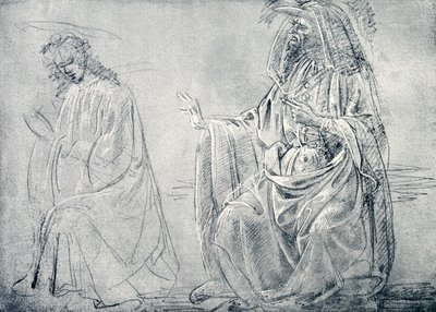 Figurenstudie door Domenico school of Ghirlandaio