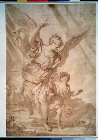 Beschermengel door Domenico the Elder Piola