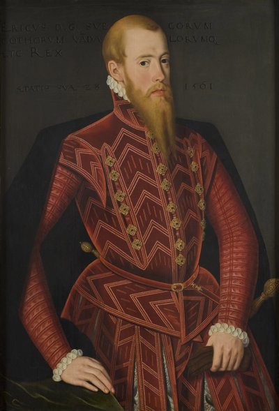 Portret van koning Erik XIV van Zweden door Domenicus Verwilt