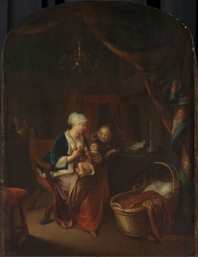 Een Moeder die haar Kind de Borst Geeft door Domenicus van Tol