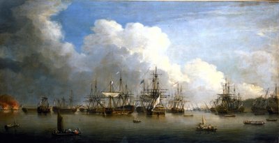 Zevenjarige Oorlog (1756-1763): De verovering van de Spaanse vloot in Havana (Cuba), augustus en september 1762 door Dominic Serres