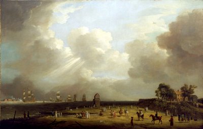 De aankomst van prinses Charlotte in Harwich, september 1761 door Dominic Serres