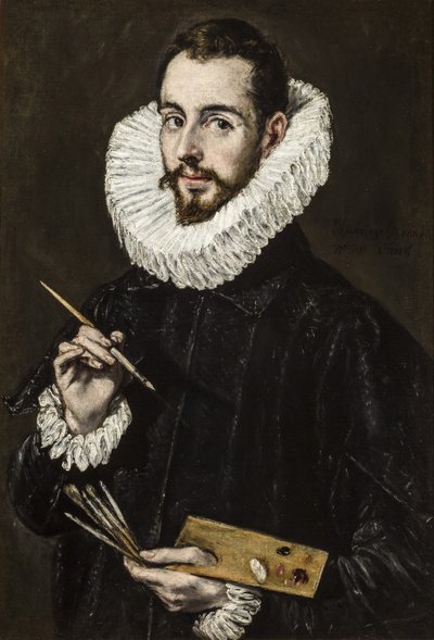 Portret van Jorge Manuel Theotokopoulos 1578-1631, c. 1600-1605 door Dominico El Greco