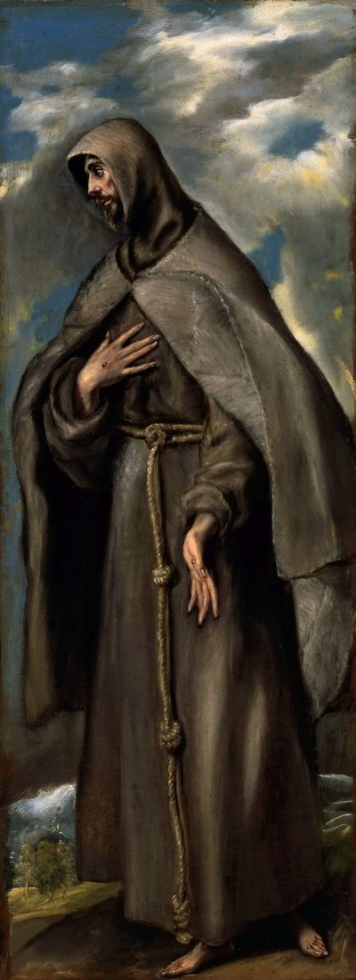 Sint Franciscus van Assisi, ca. 1590 door Dominico El Greco
