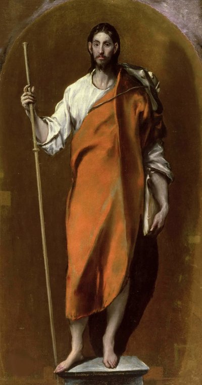 Sint Jacob als pelgrim, ca. 1590 door Dominico El Greco