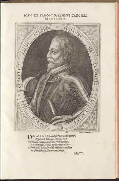 Hetman Jan Zamoyski door Dominicus or Custodis Custos