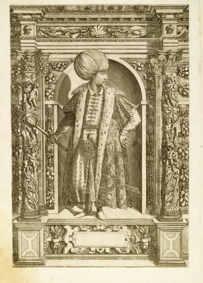 Sultan Suleiman I de Prachtige, 1601 door Dominicus or Custodis Custos