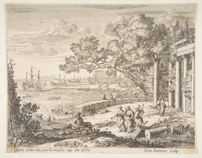 Landschap met Mercurius door Dominique Barriere