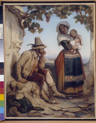 Italiaanse jongens door Dominique Louis Papety