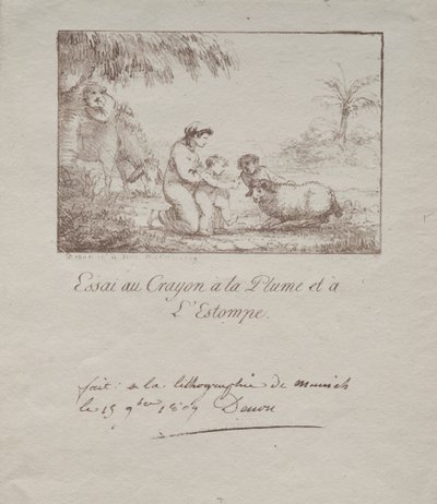Heilige Familie op de vlucht naar Egypte, 1809 door Dominique Vivant Denon