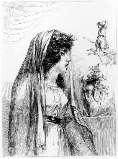 Lady Hamilton als Diana-Hecate, 1791 door Dominique Vivant Denon